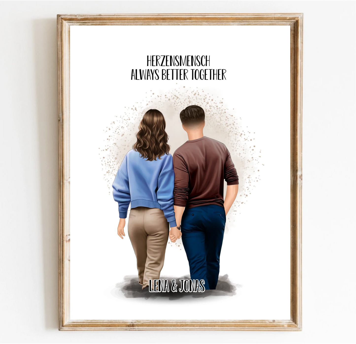 Pärchen Poster Herzensmensch