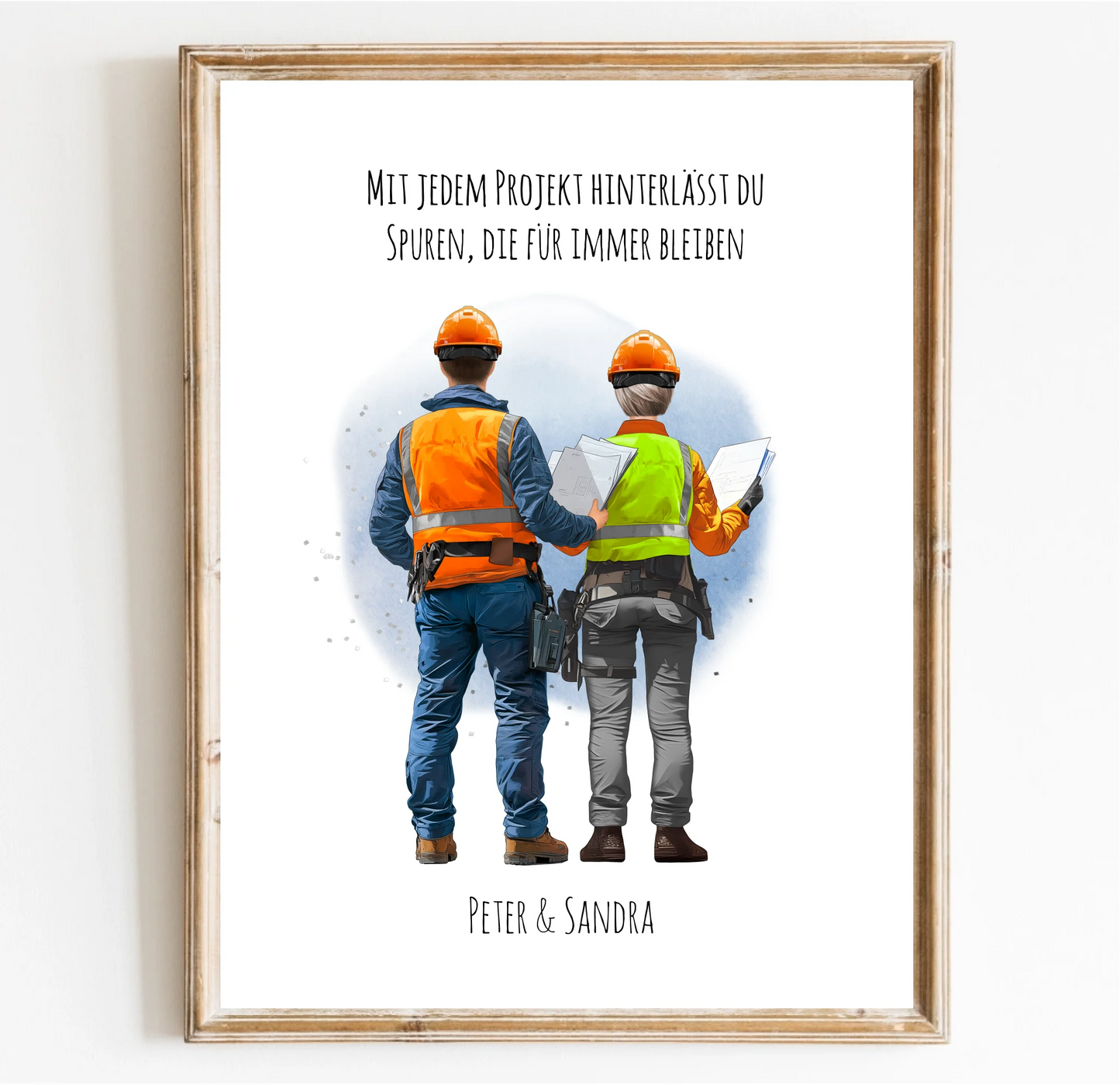 1-2 Personen (Mann/Frau) Ingenieur, Bauarbeiter, Projektleiter,... Poster