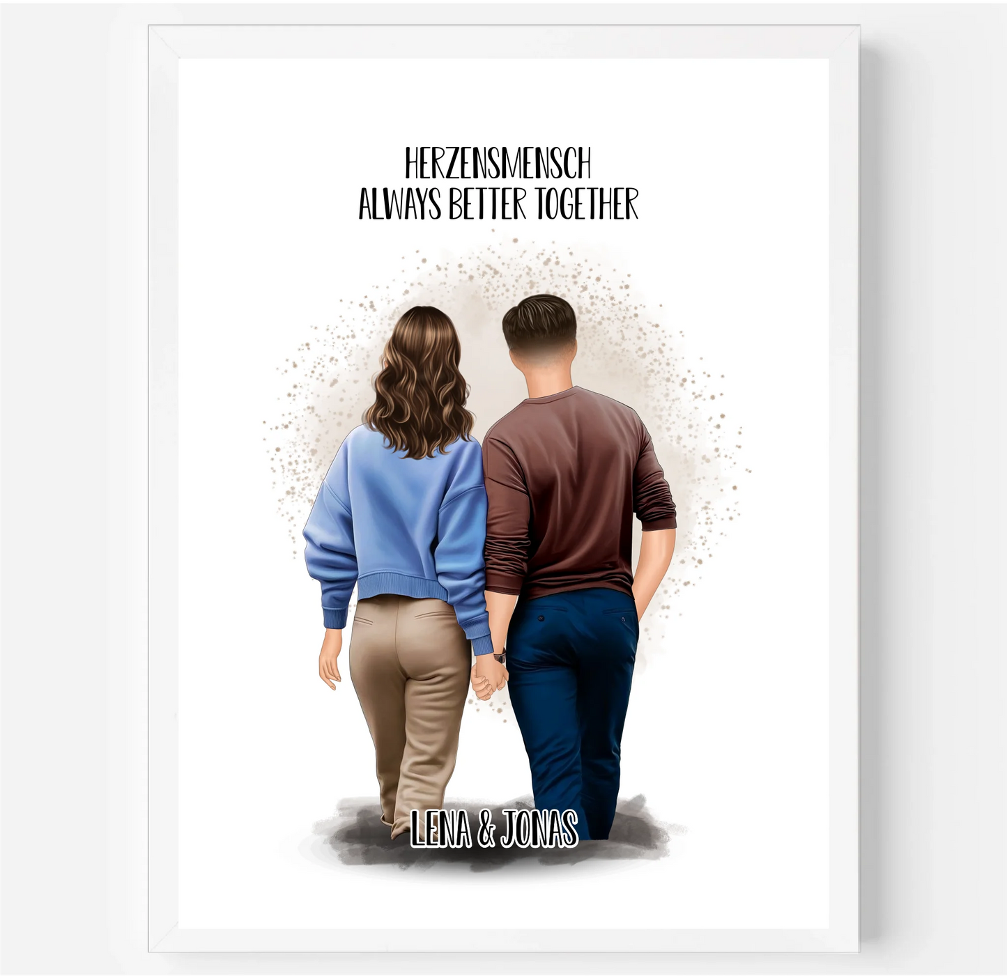Pärchen Poster Herzensmensch