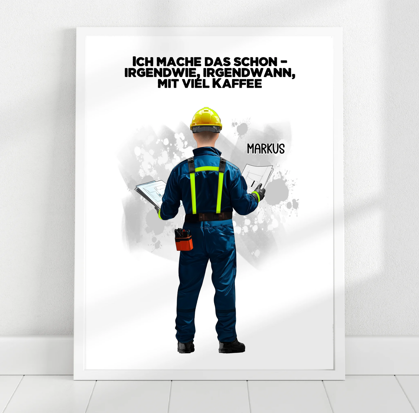 Techniker/ Hausbauer/... (Mann/Frau) Poster
