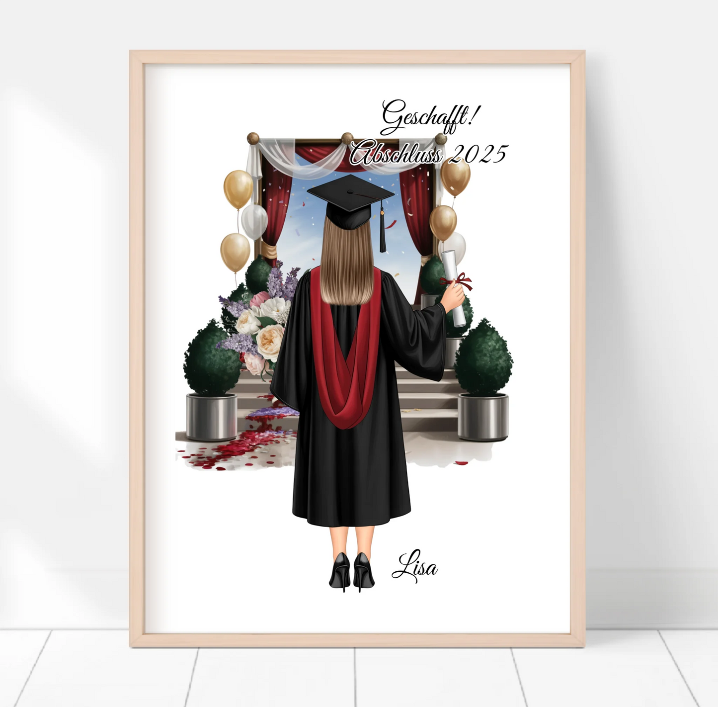 Abschluss Poster (Mann/Frau)