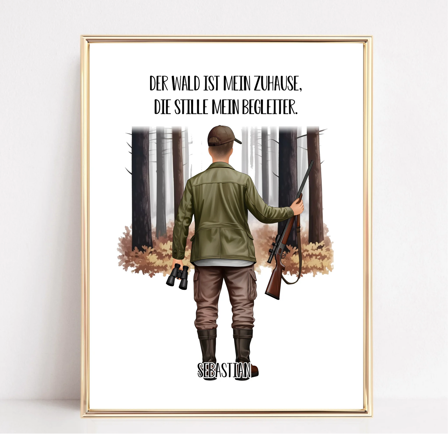 Jäger Poster (Mann o. Frau)