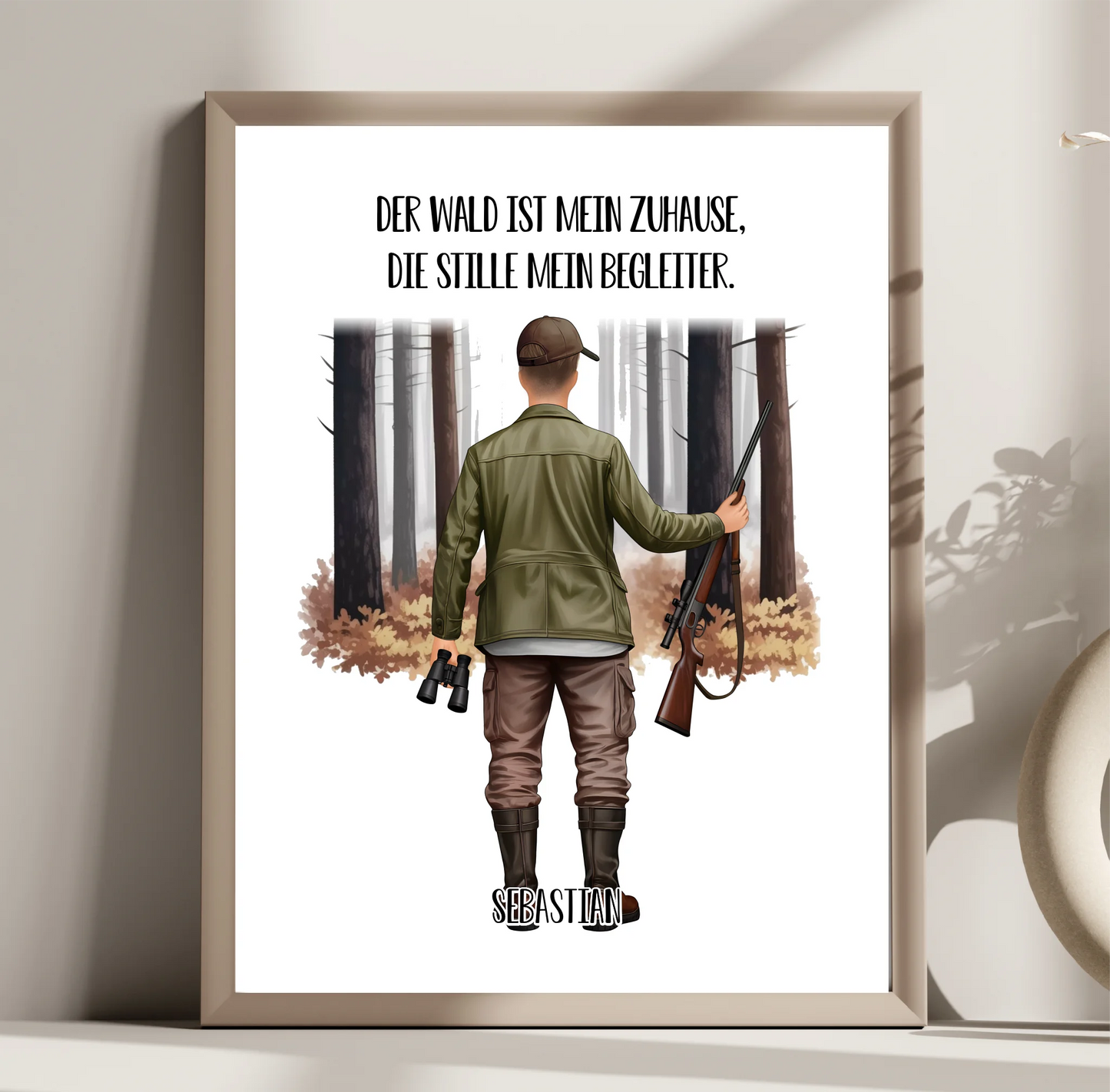 Jäger Poster (Mann o. Frau)