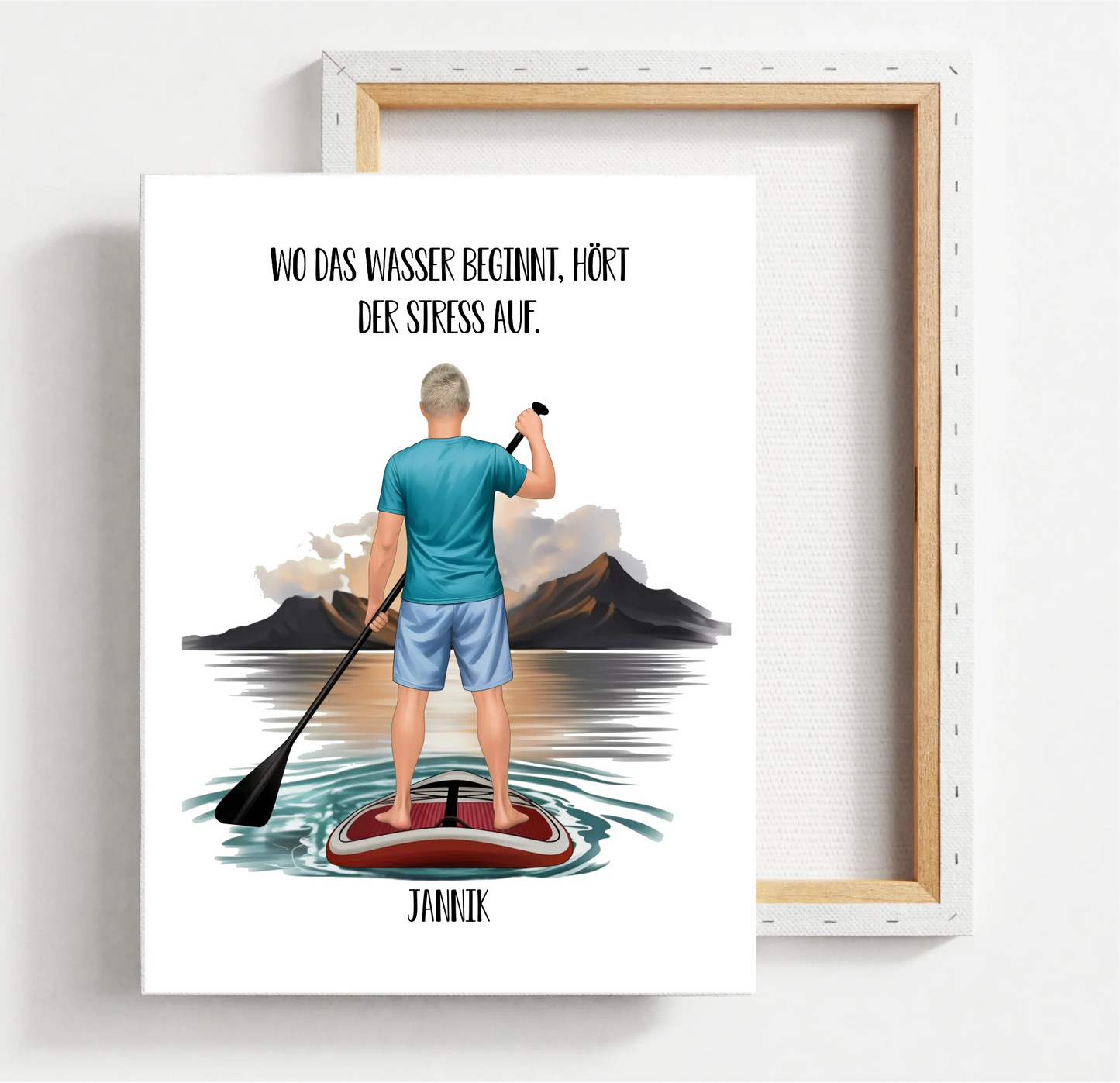 Stand-Up Paddelboard Poster (Mann o. Frau)