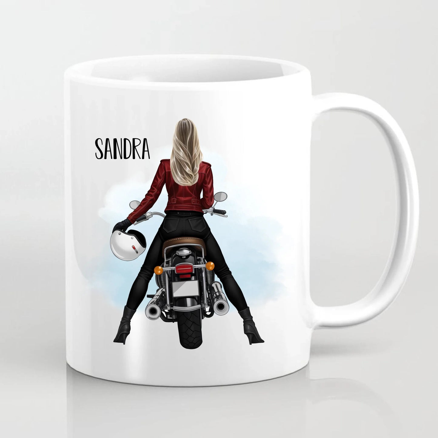 Motorradfahrer (Frau/Mann) Tasse