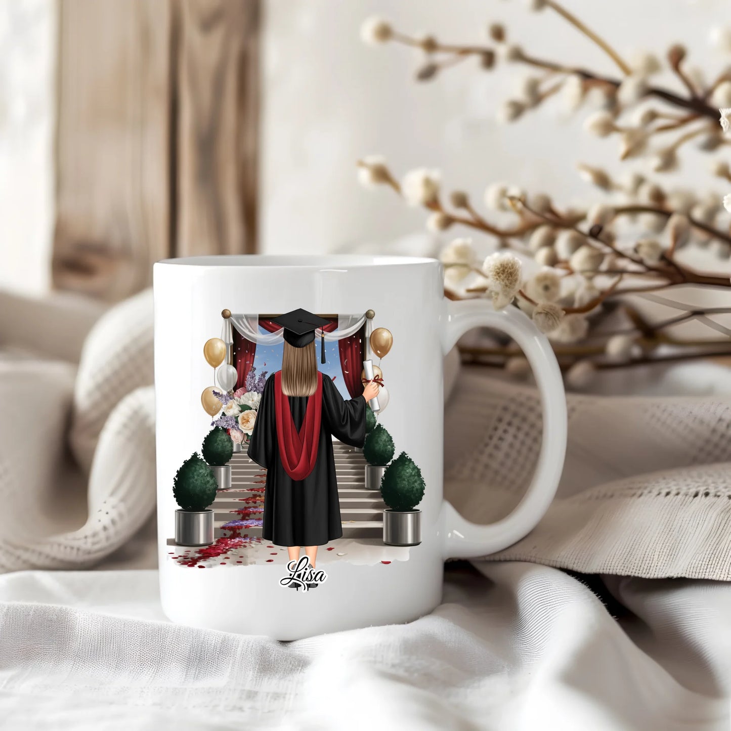 Abschluss Tasse (Frau/Mann)