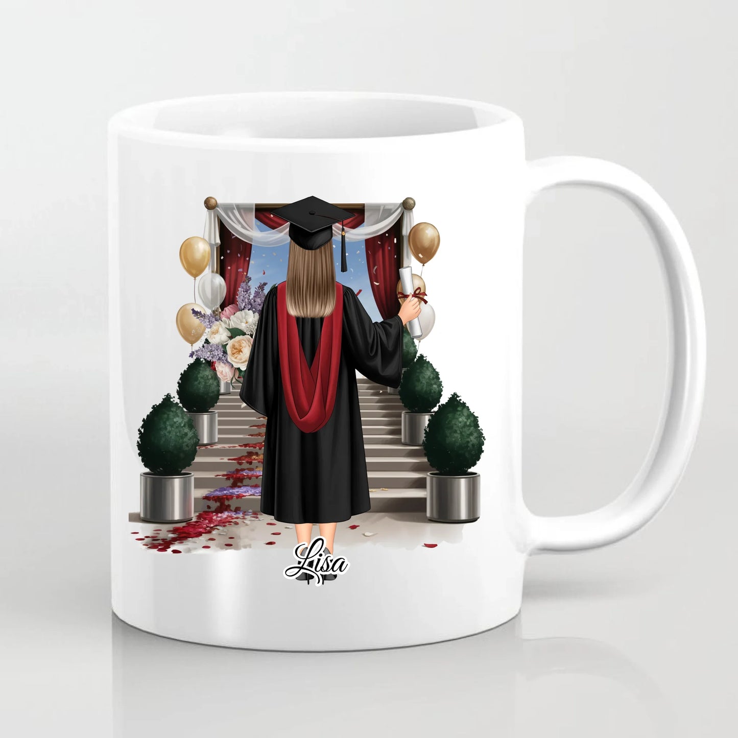 Abschluss Tasse (Frau/Mann)