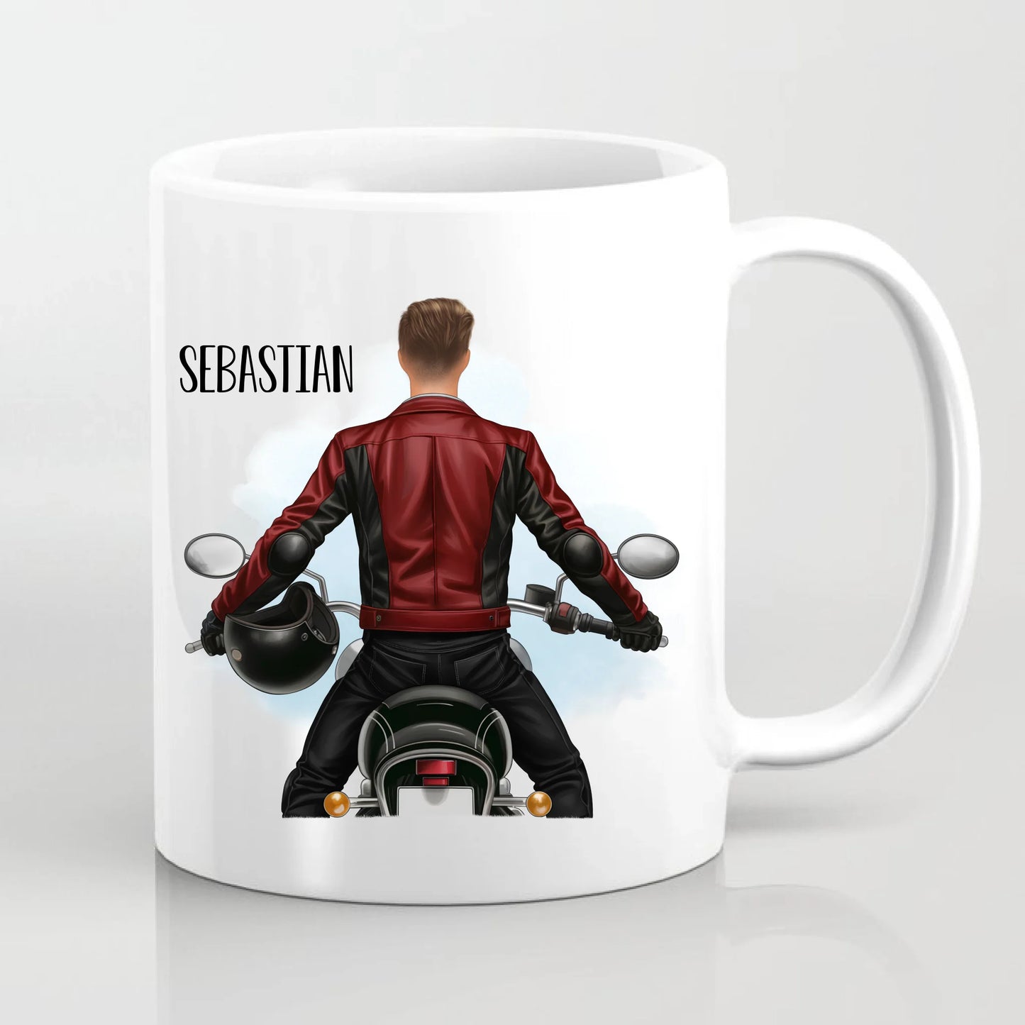 Motorradfahrer (Mann o. Frau) Tasse