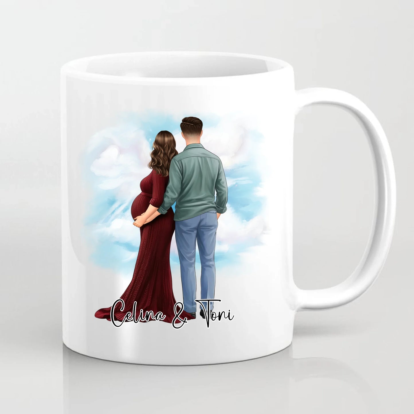 Pärchen Schwanger Tasse