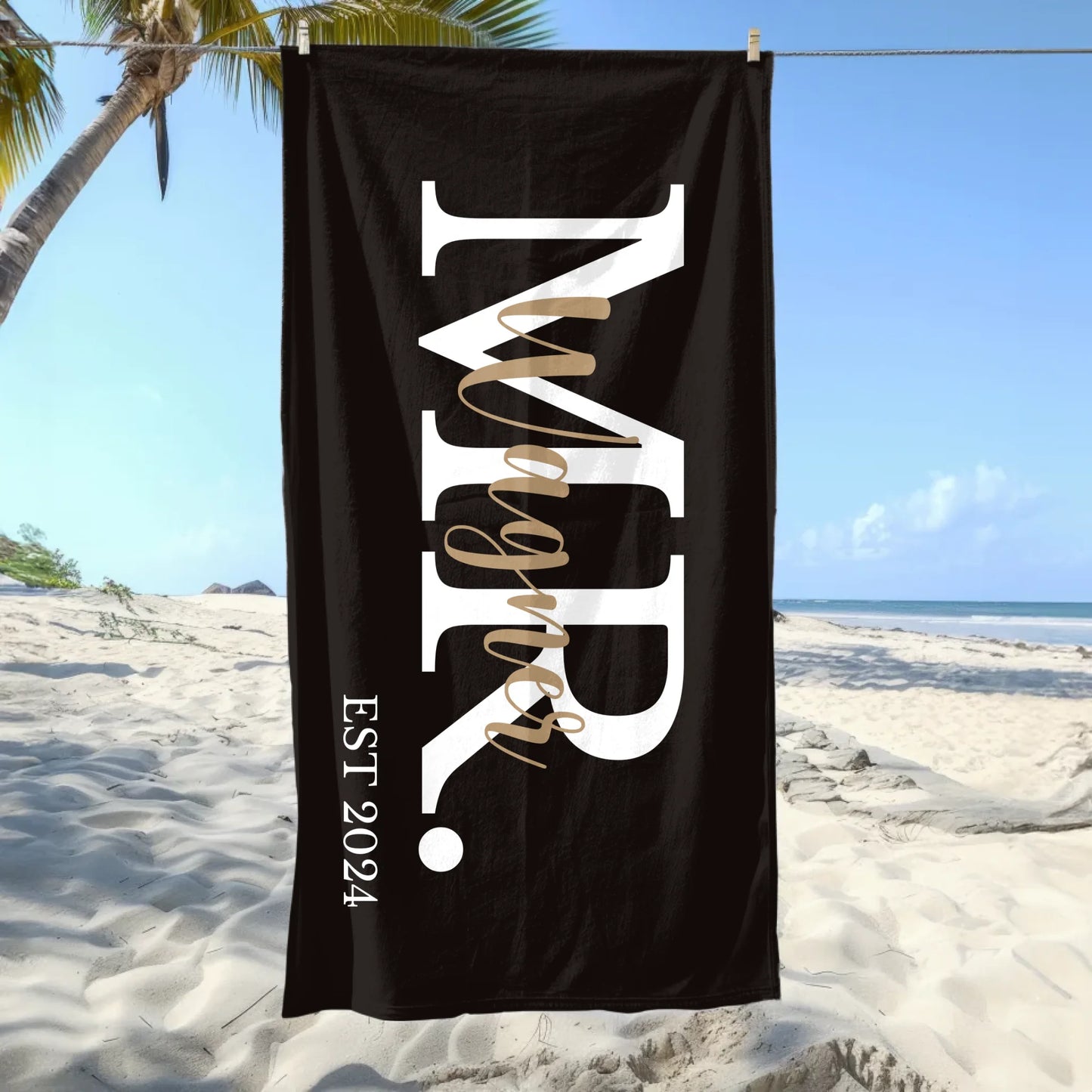Mr. Nachname - Personalisiertes Handtuch