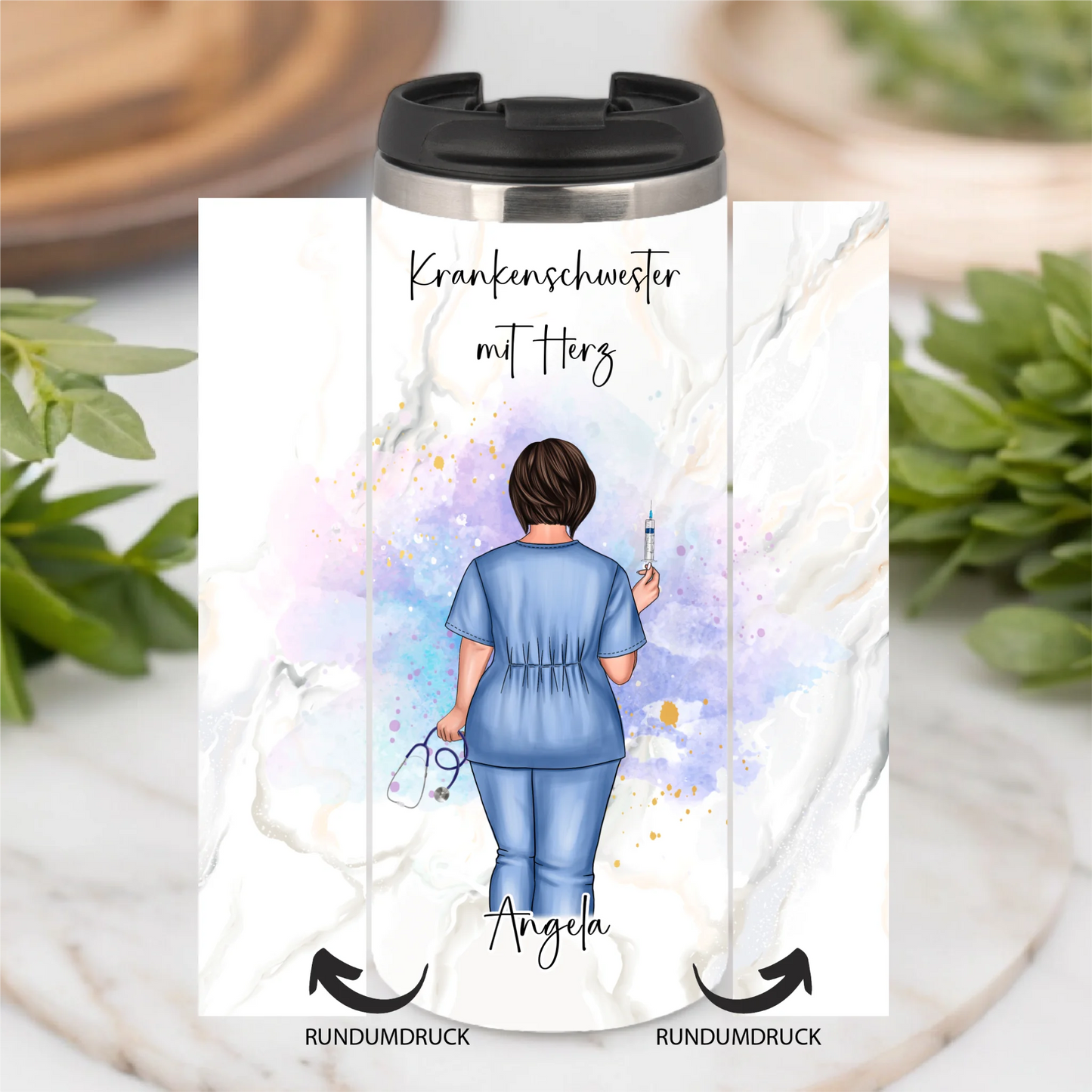 Curvy Krankenschwester Tasse