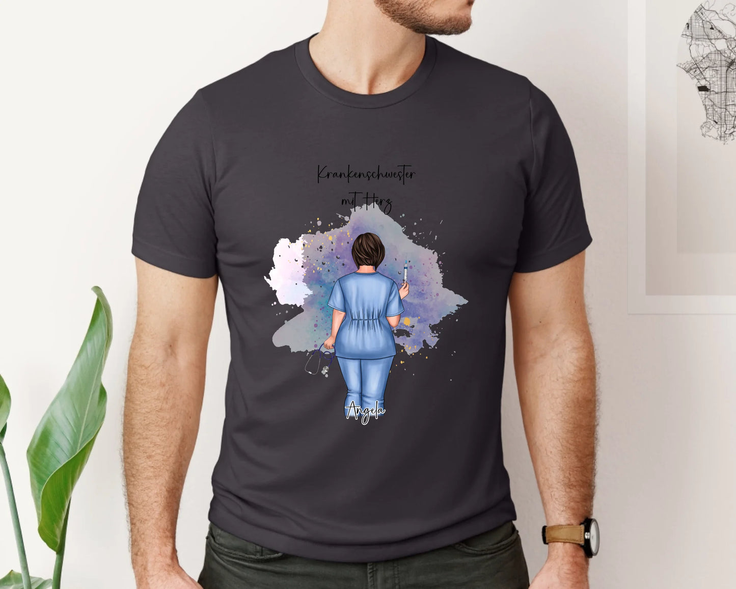 Curvy Krankenschwester T-Shirt