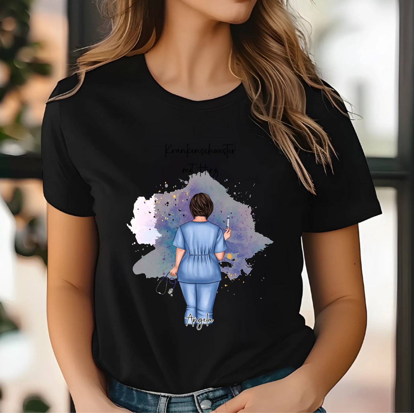 Curvy Krankenschwester T-Shirt