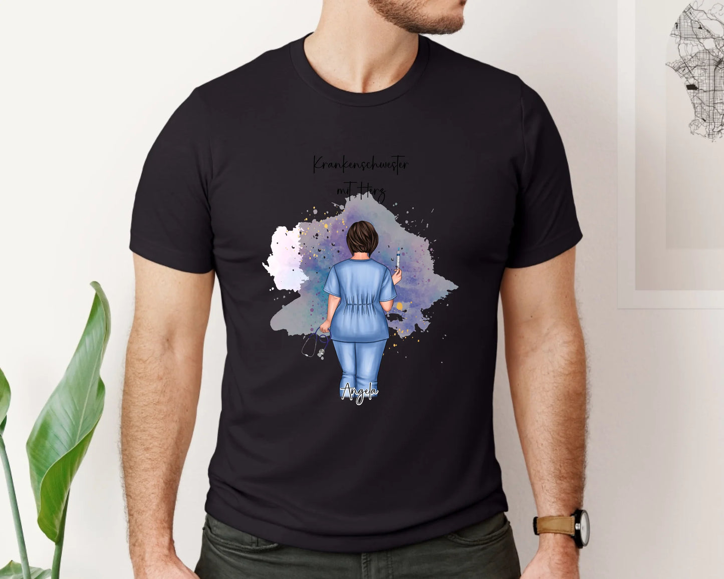 Curvy Krankenschwester T-Shirt