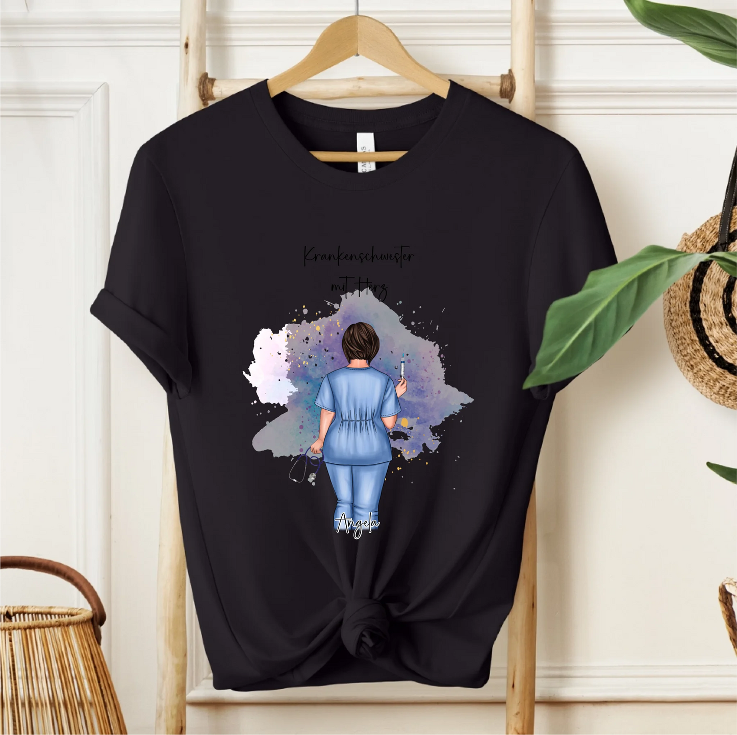 Curvy Krankenschwester T-Shirt