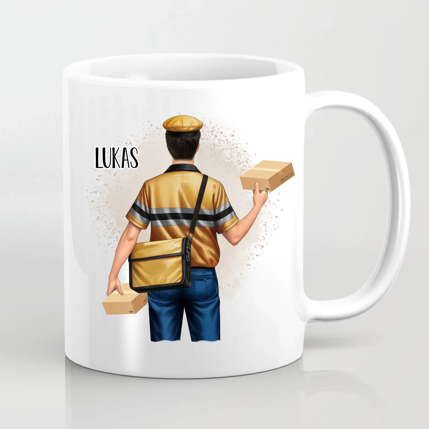 Paketbote (Mann/Frau) Tasse