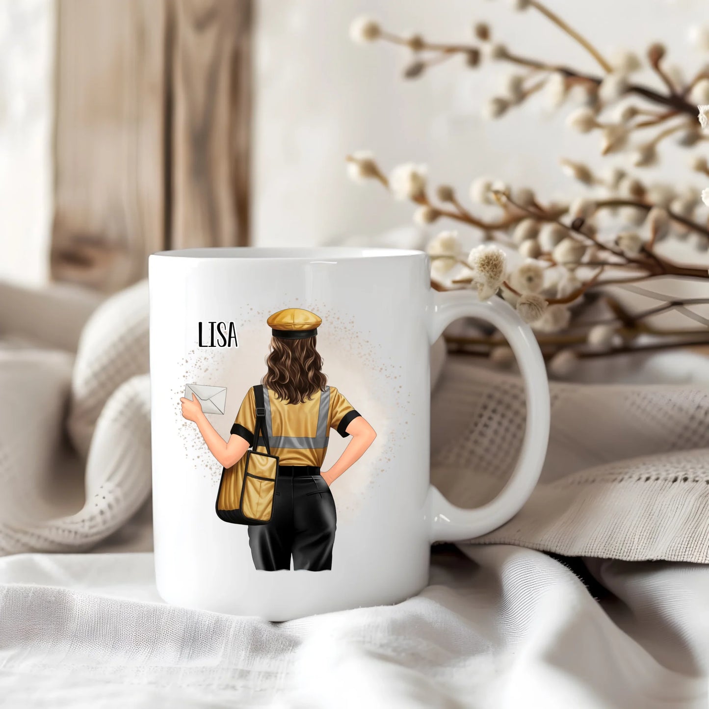 Postbote (Frau/Mann) Tasse