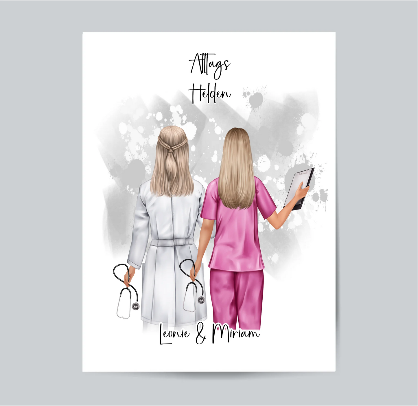 Arzt/Ärztin & Krankenschwester Poster