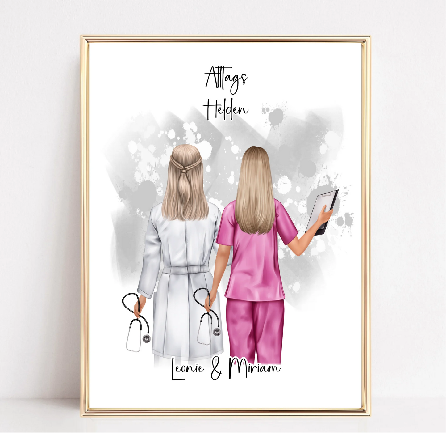 Arzt/Ärztin & Krankenschwester Poster