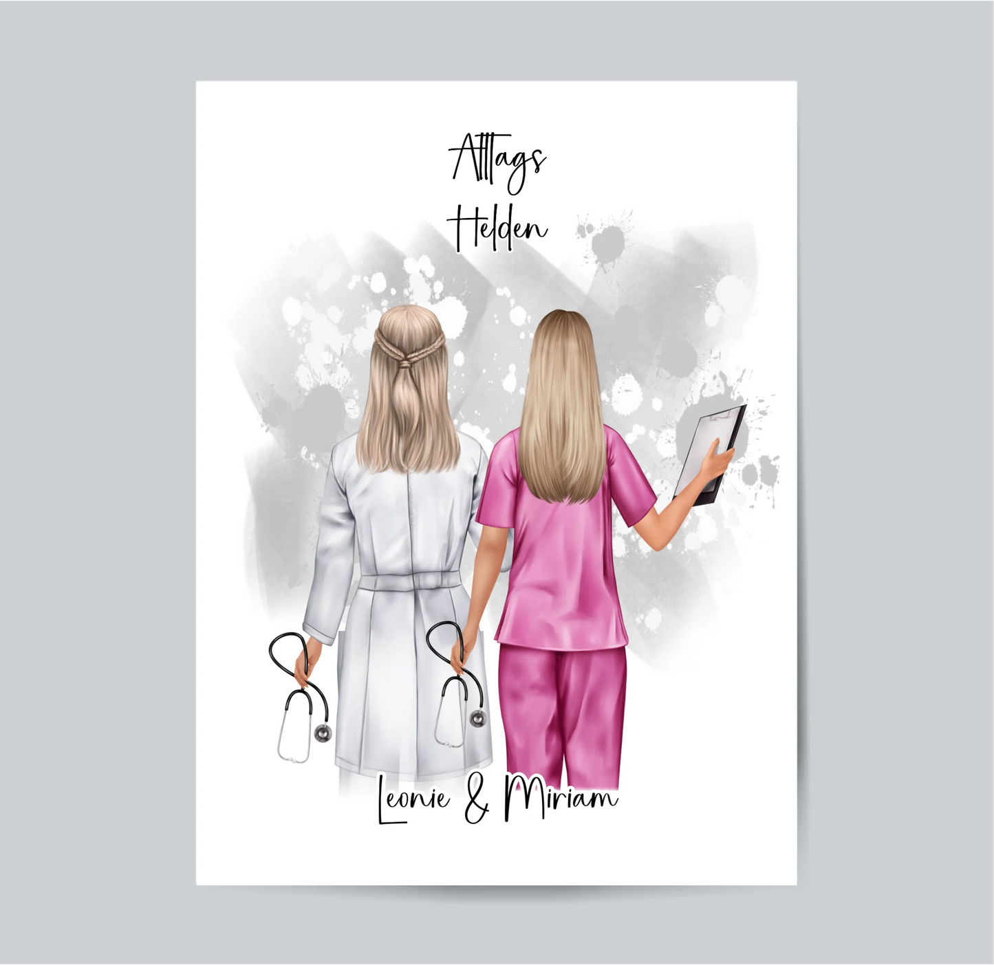 Arzt/Ärztin & Krankenschwester Poster