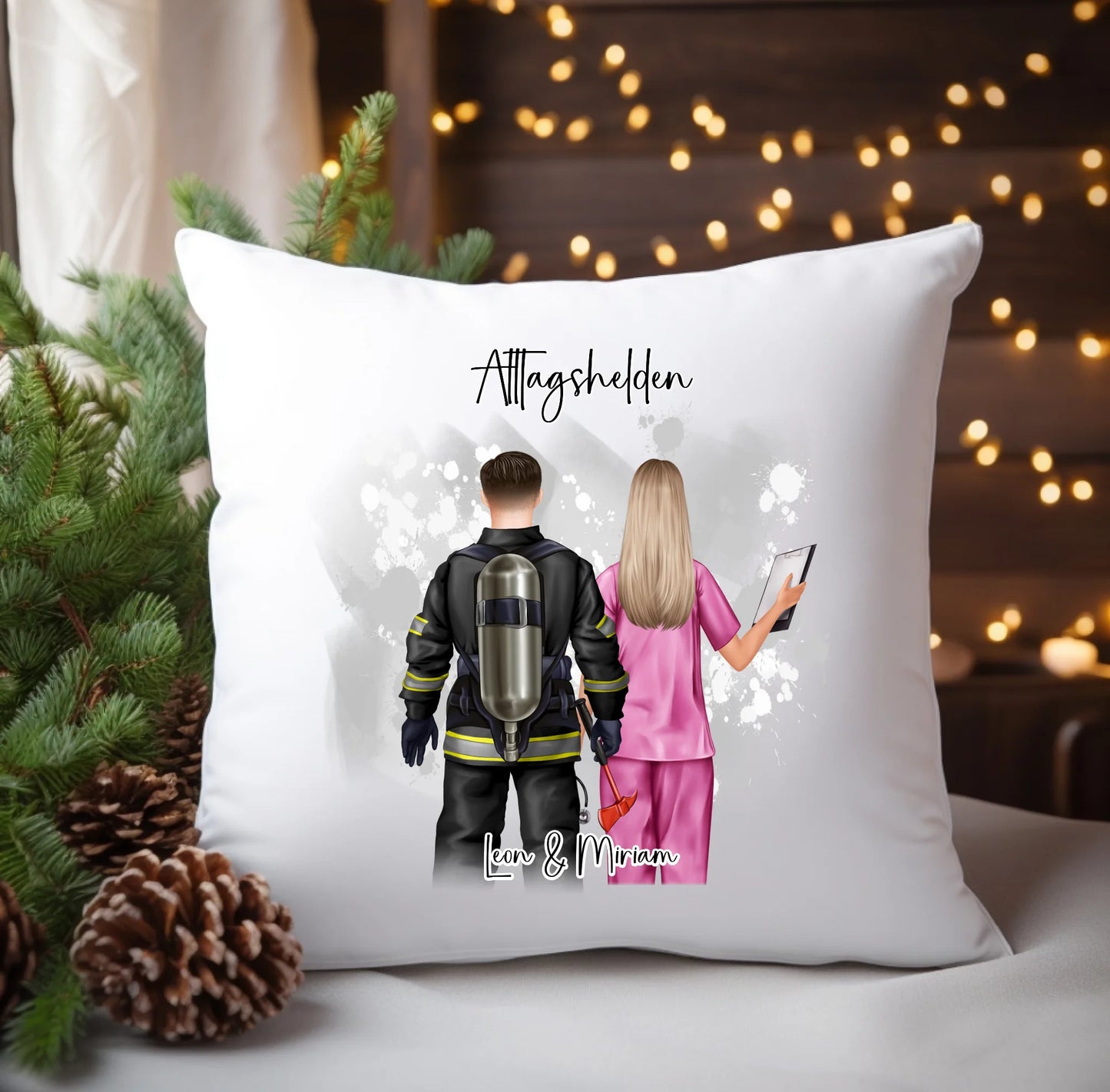Feuerwehr & Krankenschwester Kissen