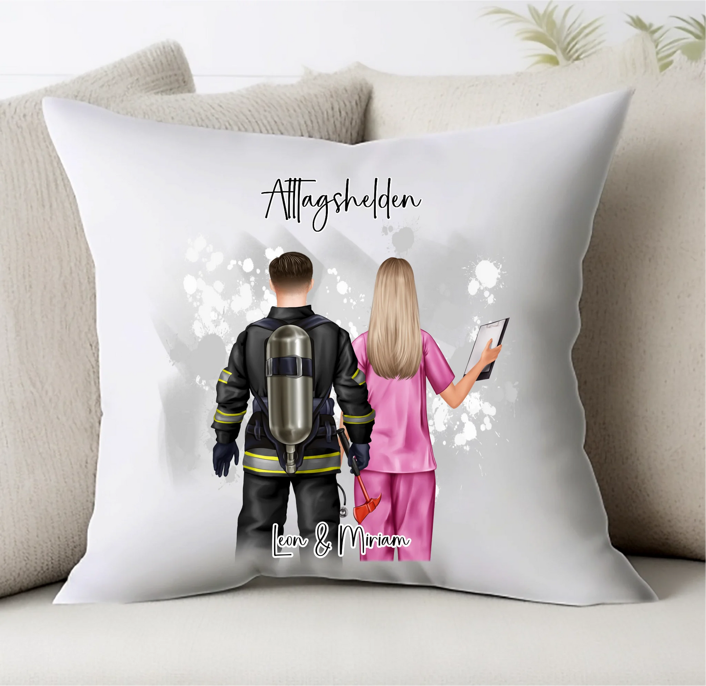 Feuerwehr & Krankenschwester Kissen