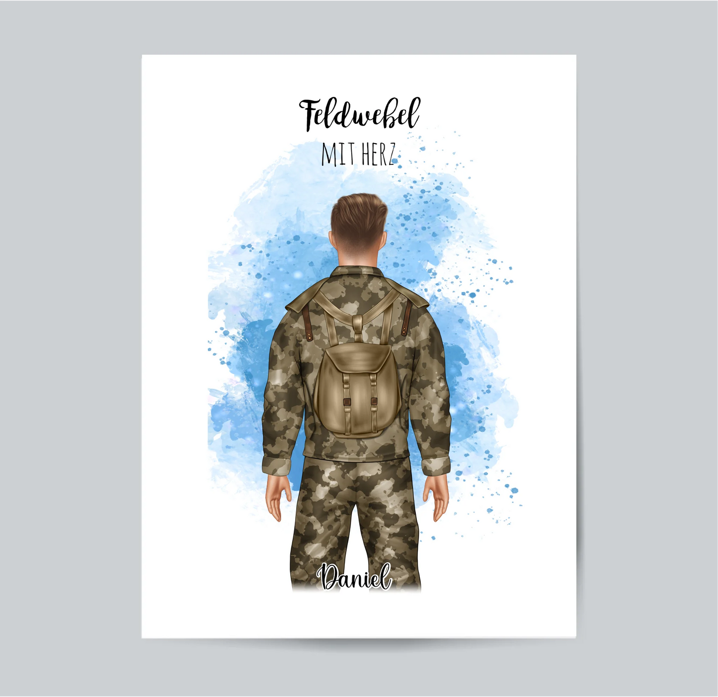1-2 Personen Bundeswehr, Soldat,...Poster (Mann & Frau)