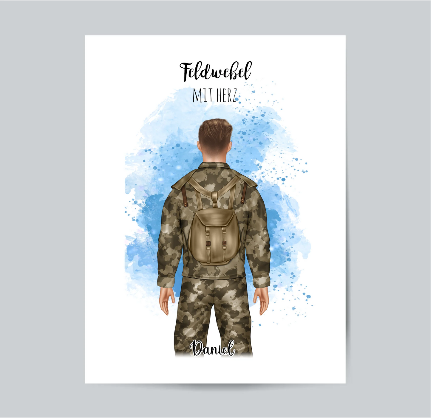 1-2 Personen Bundeswehr, Soldat,...Poster (Mann & Frau)