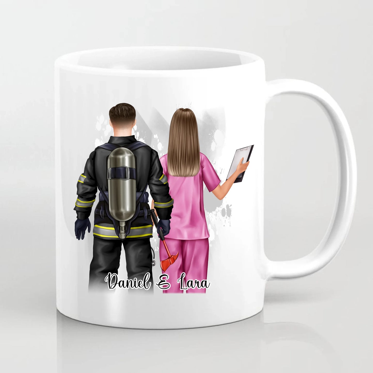 Feuerwehr & Krankenschwester Tasse