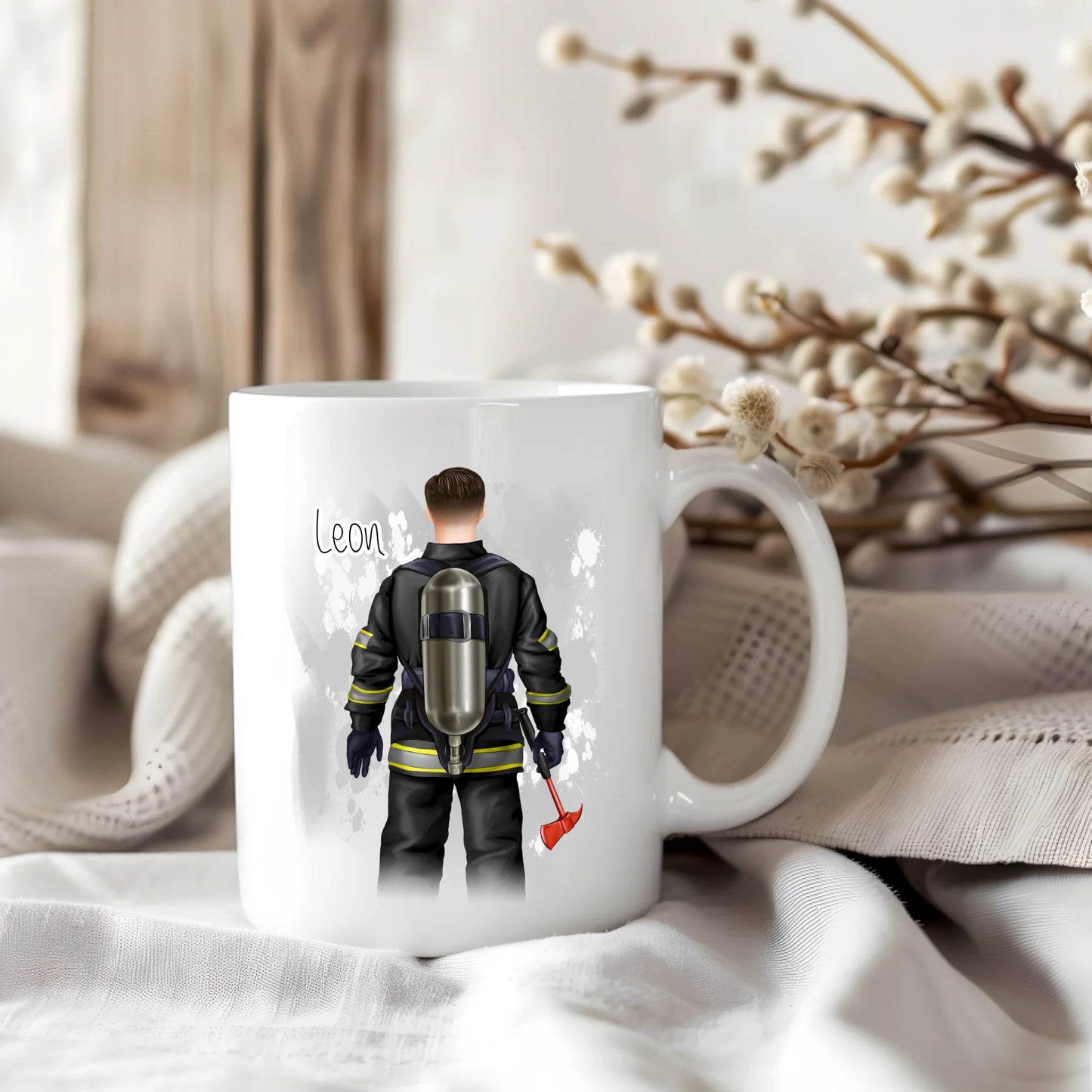 1-2 Personen Feuerwehr, Müllmann,...Tasse / Thermobecher