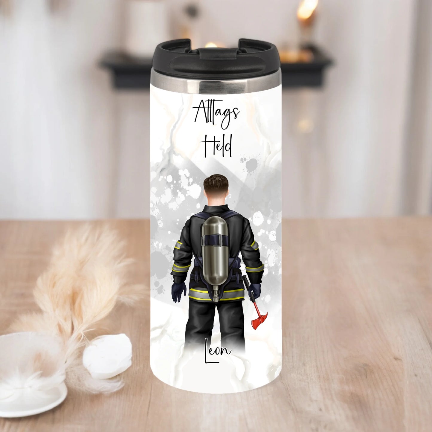 1-2 Personen Feuerwehr, Müllmann,...Tasse / Thermobecher