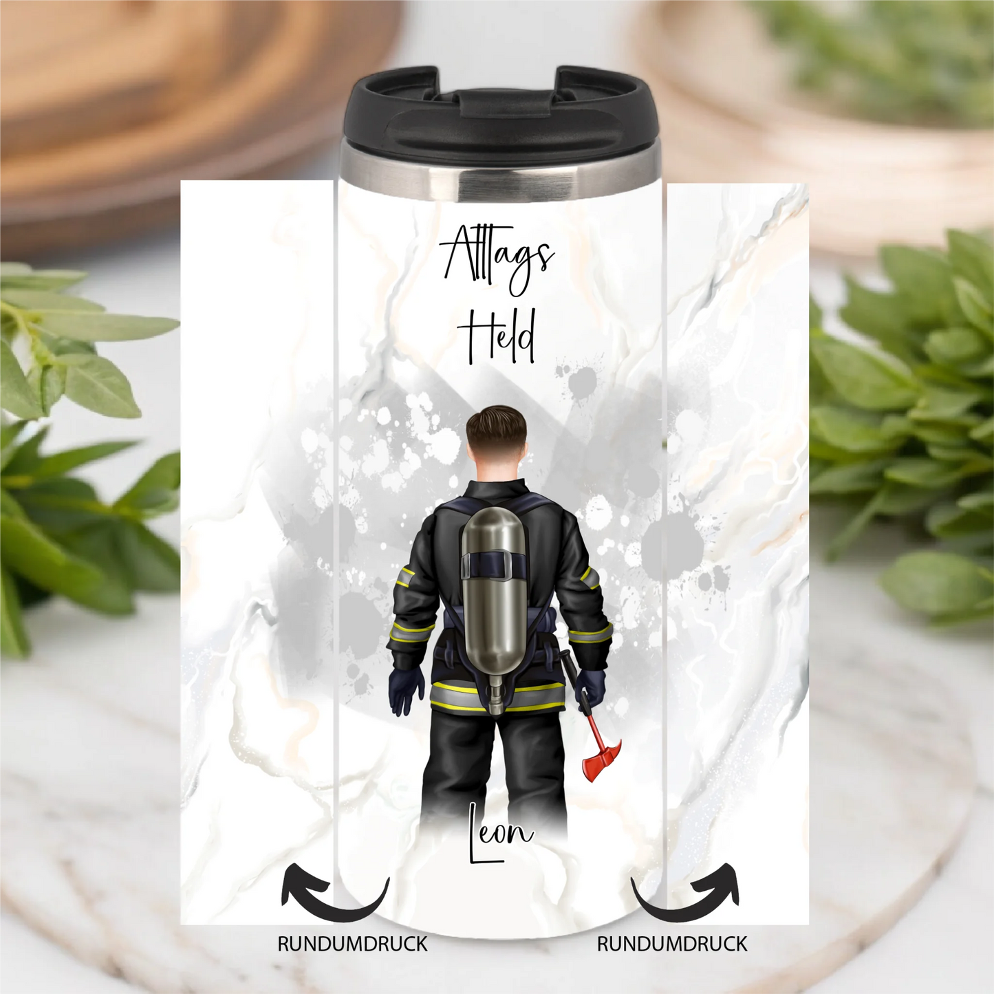 1-2 Personen Feuerwehr, Müllmann,...Tasse / Thermobecher