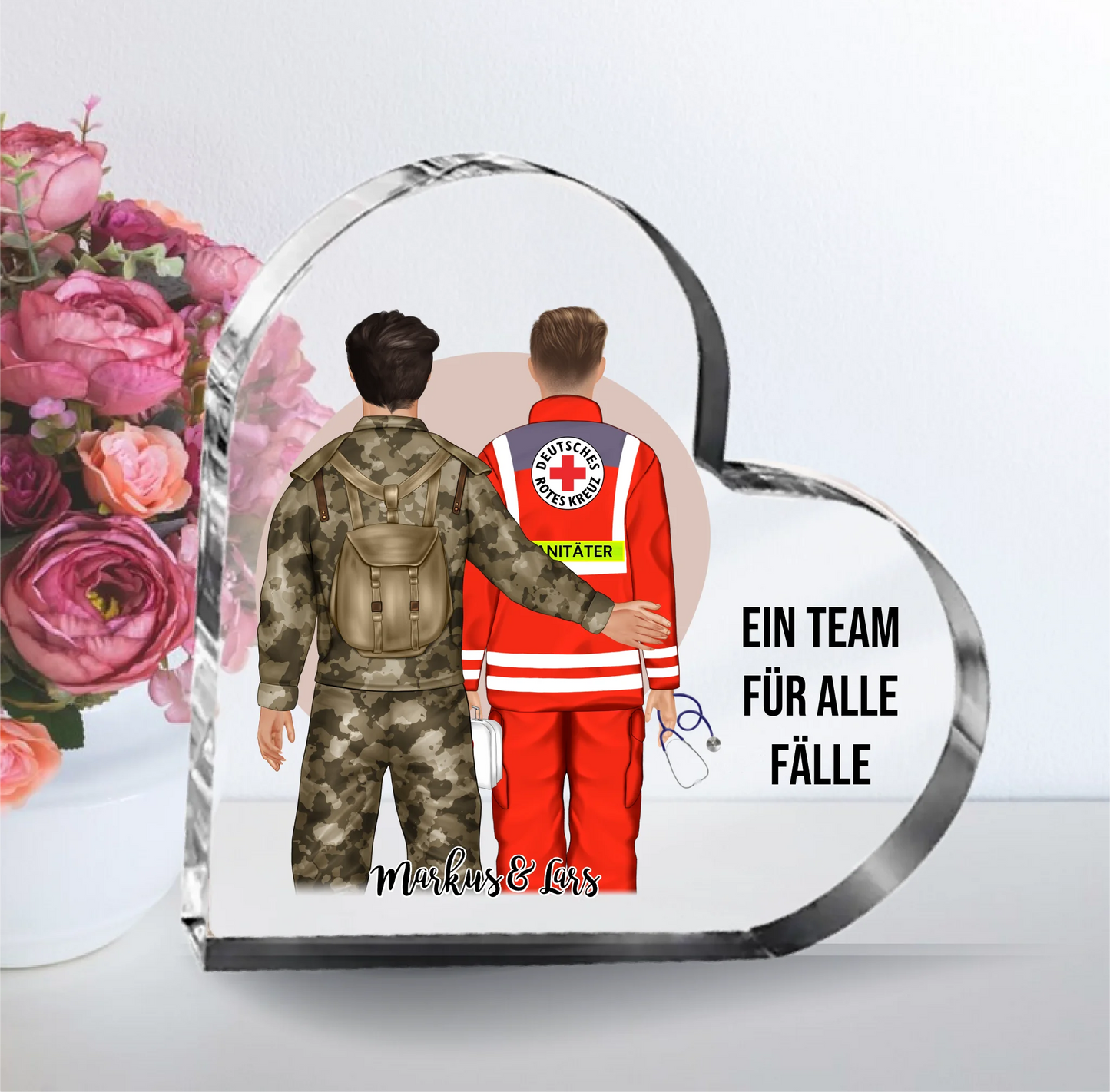 Soldat & Sanitäter Glasherz