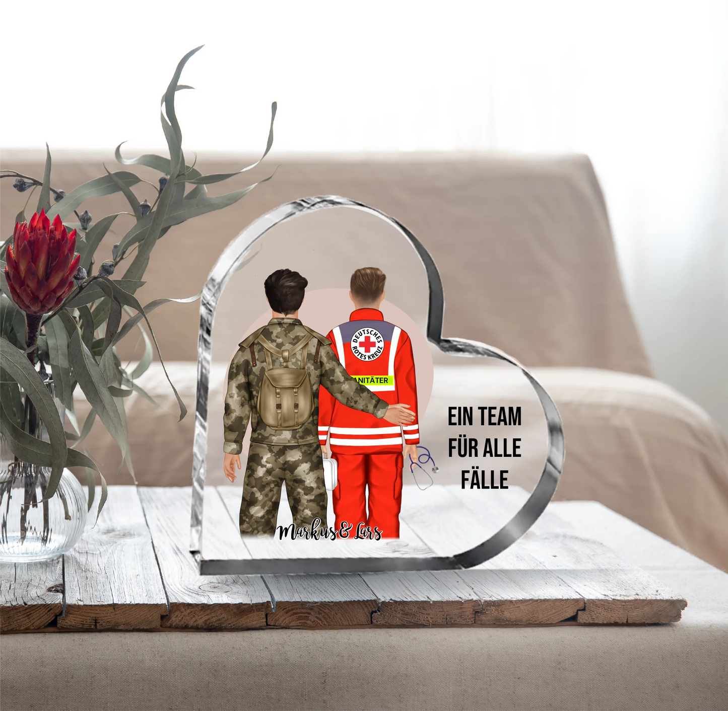 Soldat & Sanitäter Glasherz