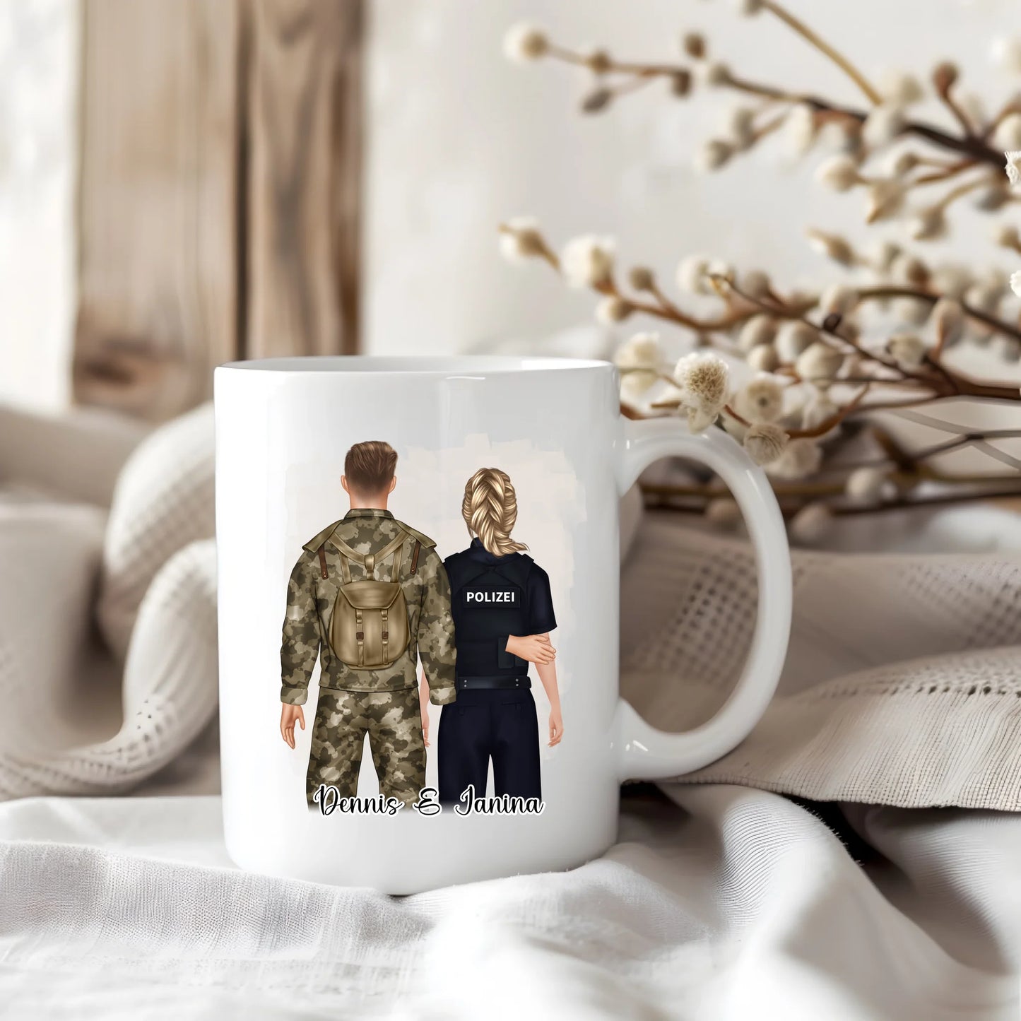 Soldat & Polizei Tasse