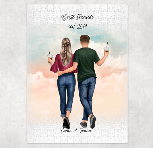 Beste Freundin & Bester Freund Puzzle