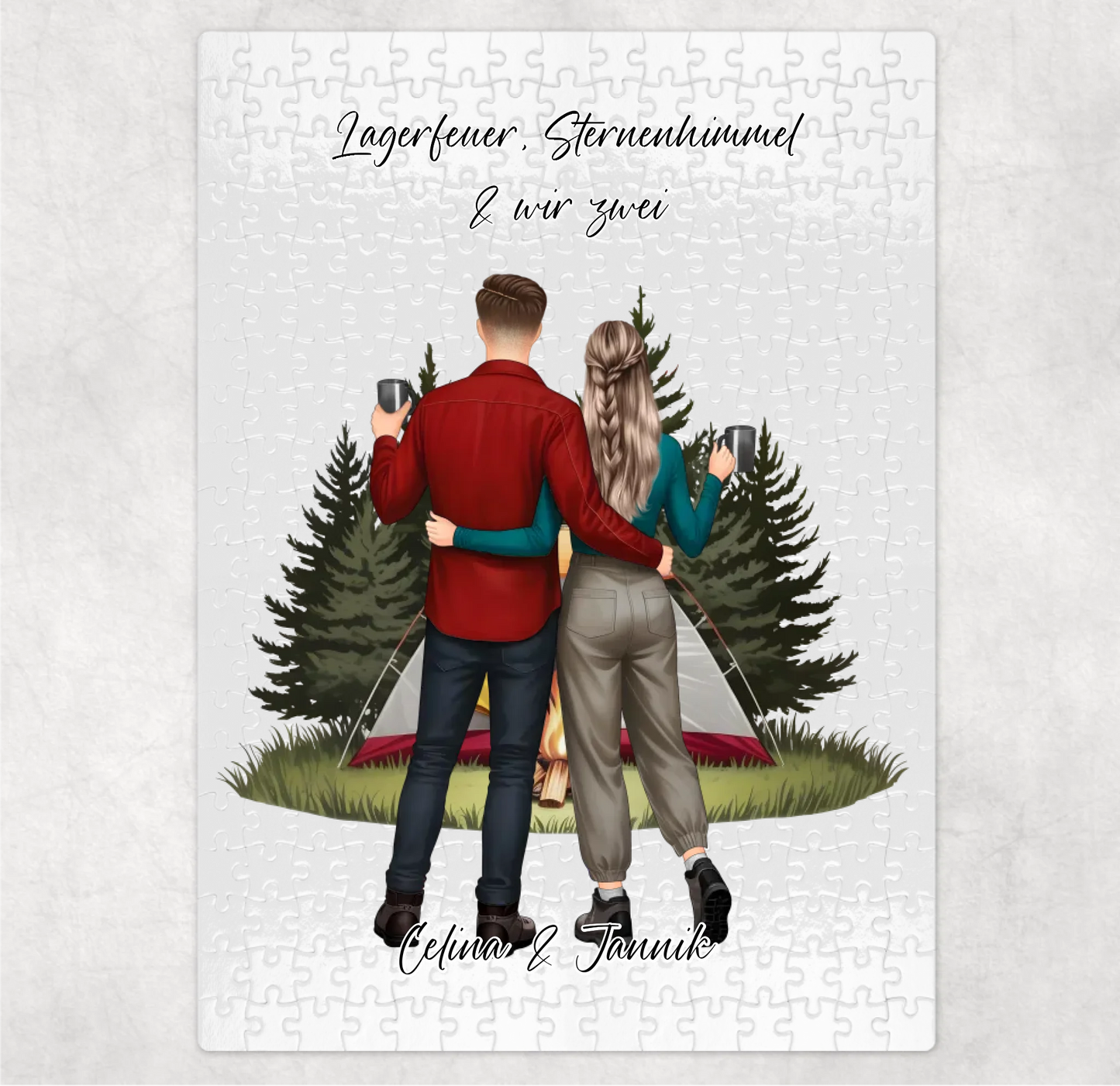 Camping Paar Puzzle