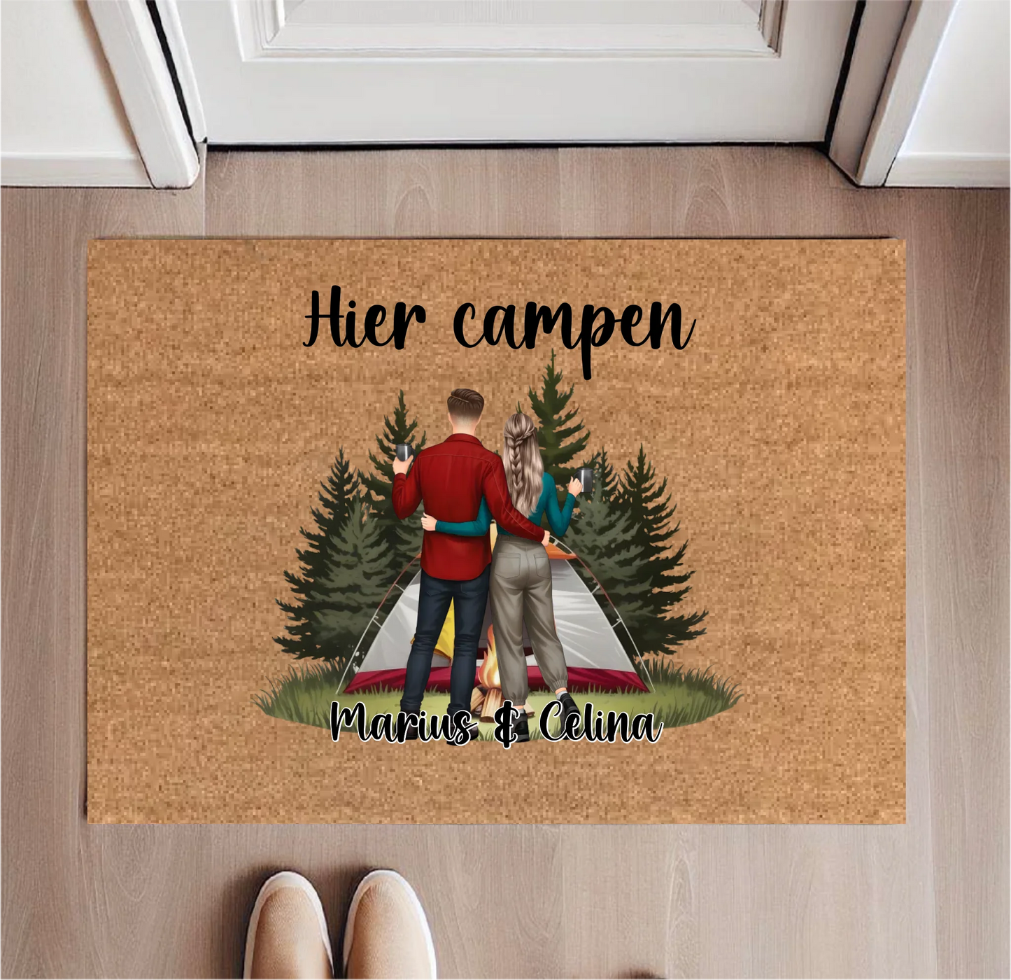 Camping Paar Fußmatte