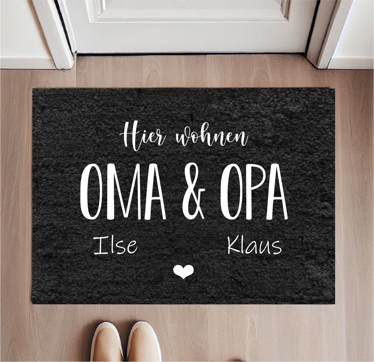 Hier wohnen... Fußmatte
