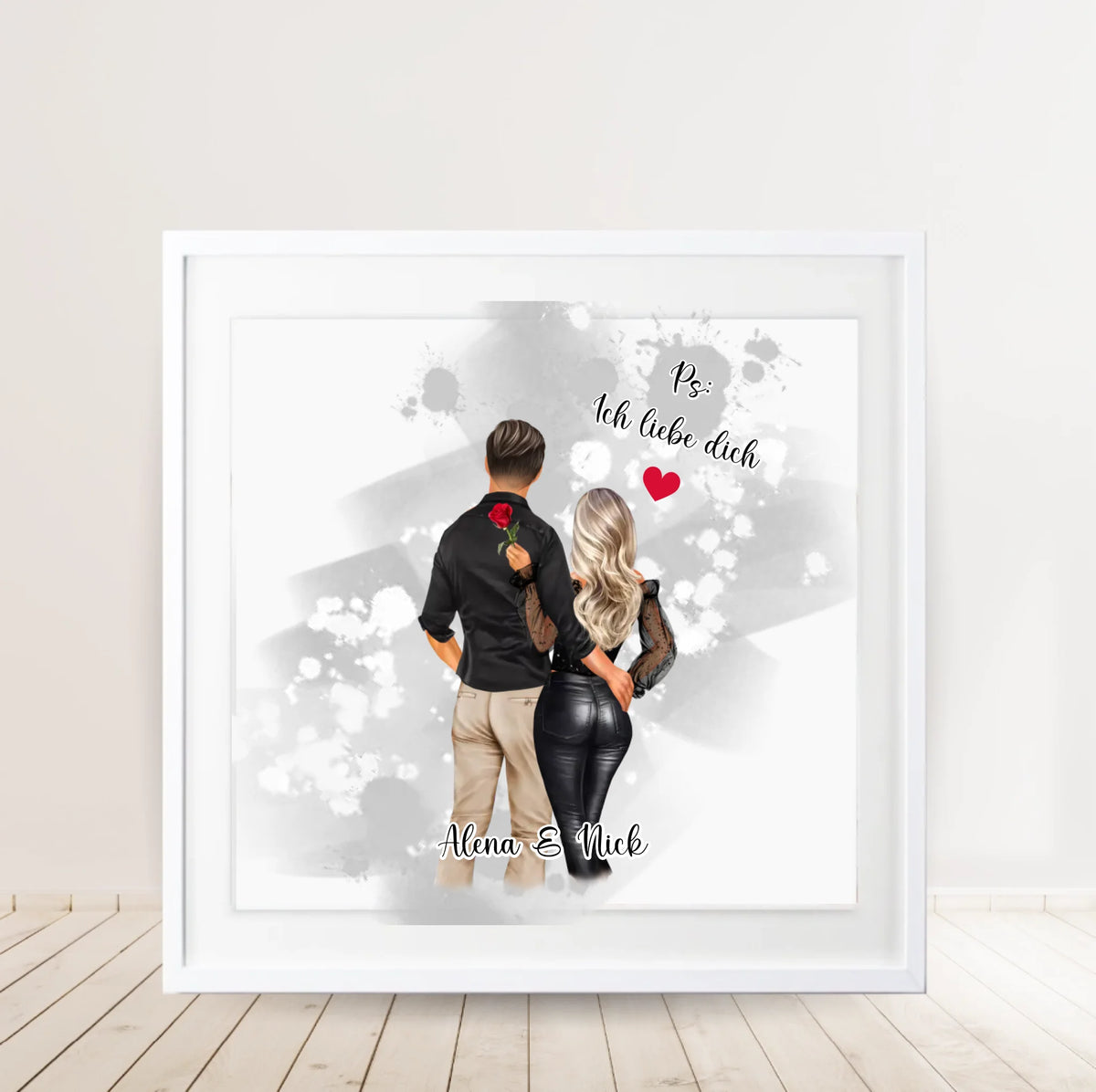 Paar Poster Personalisiert