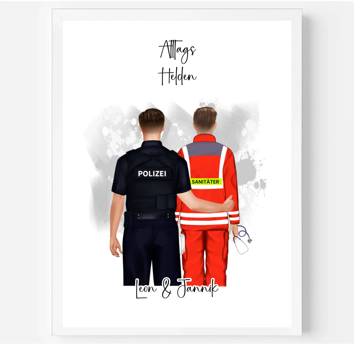 Polizei & Sanitäter/THW/...Poster