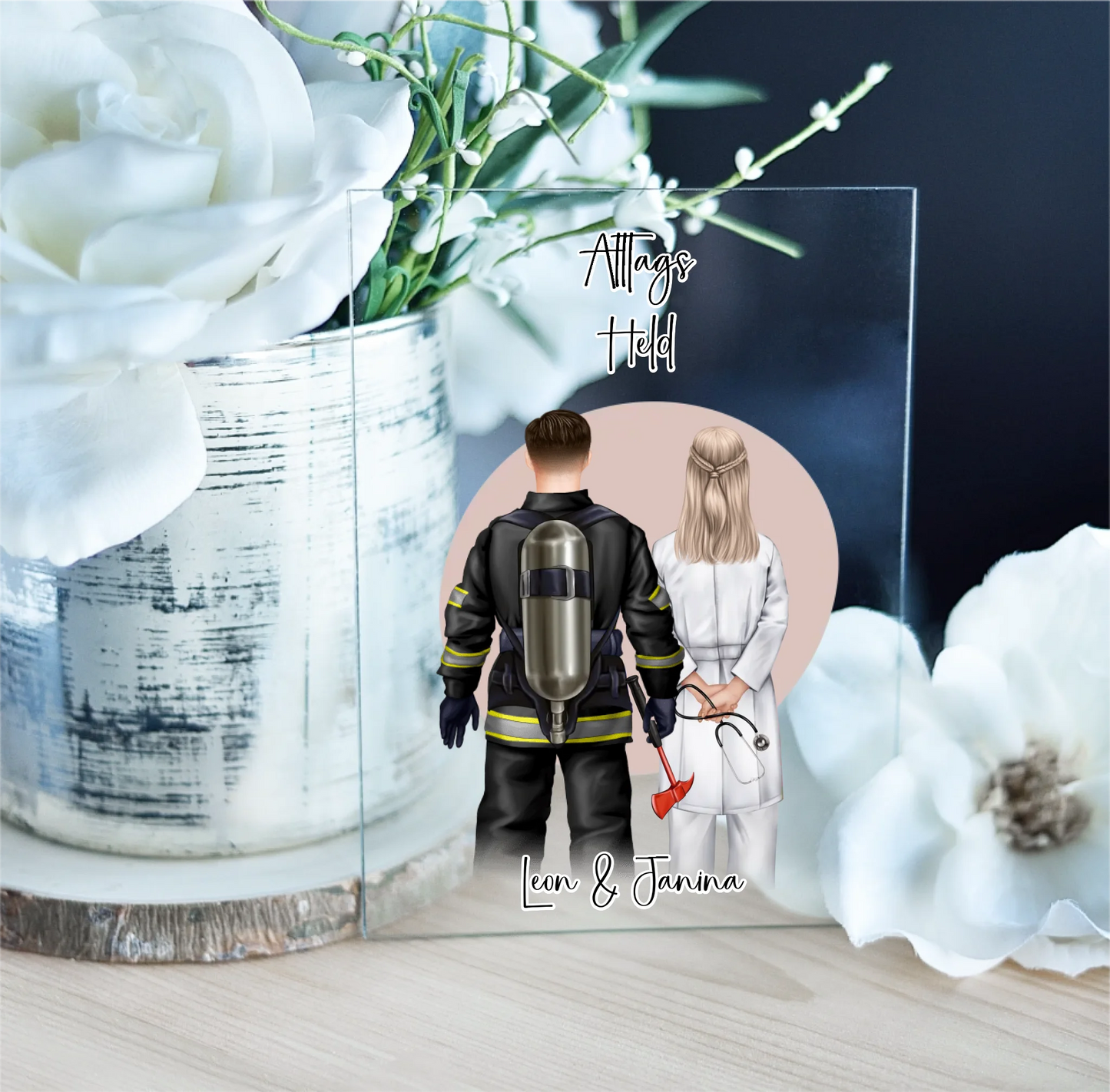 Feuerwehr & Arzt Acrylschild