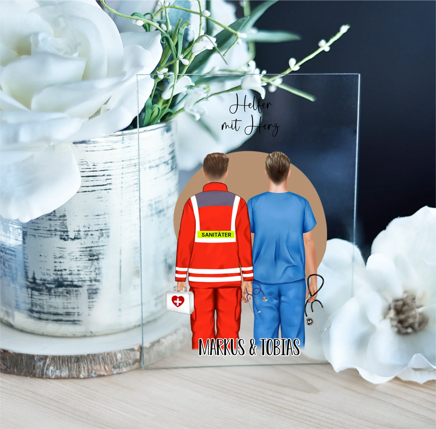 Sanitäter & Krankenpfleger Acrylaufsteller