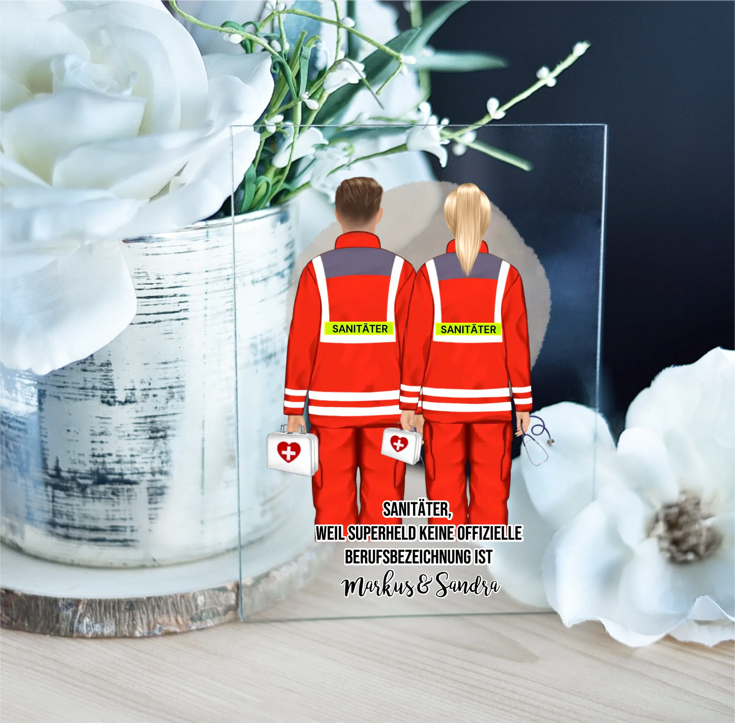 1-2 Sanitäter Acrylschild