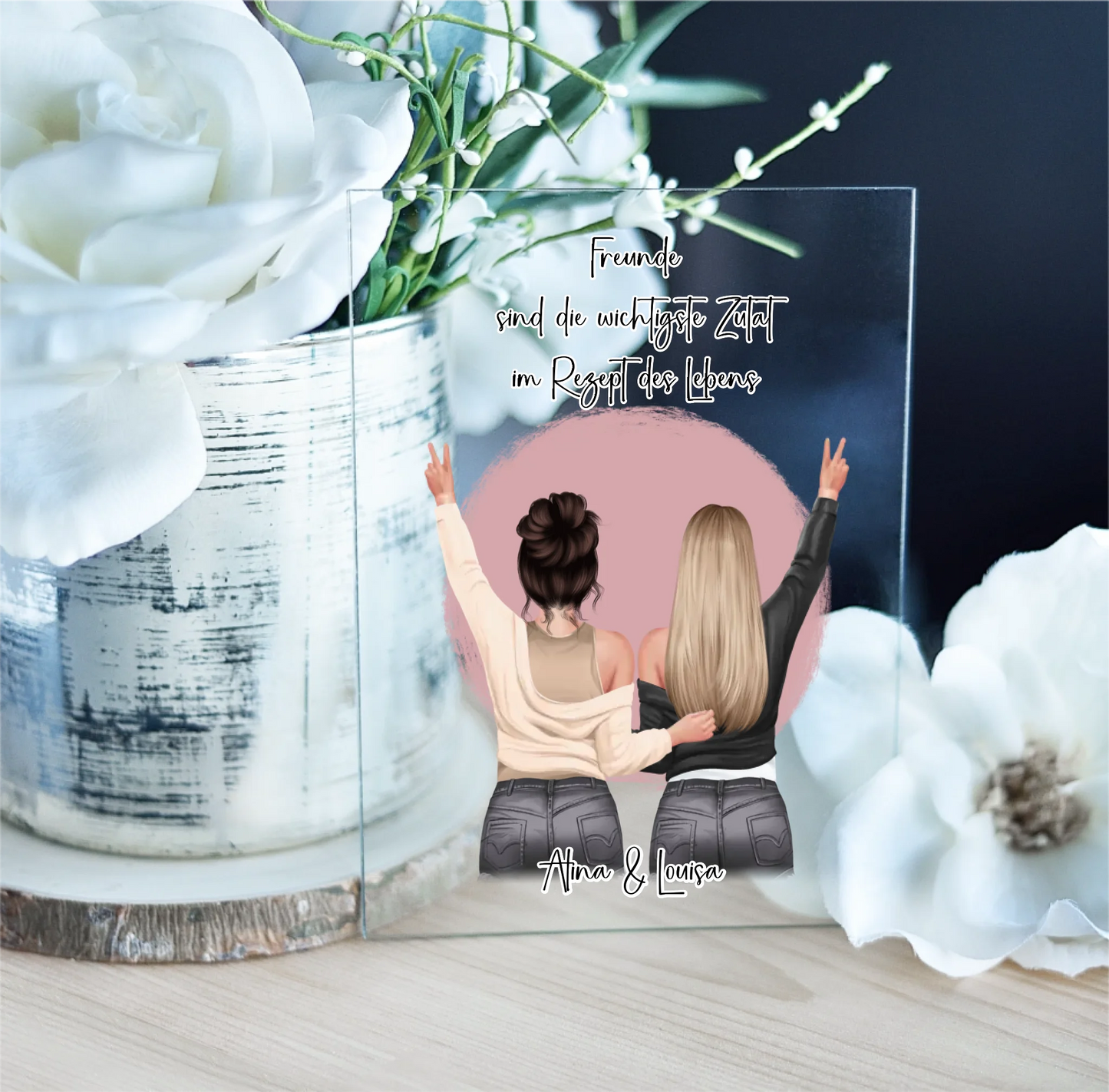 2-3 Freundinnen Acrylschild
