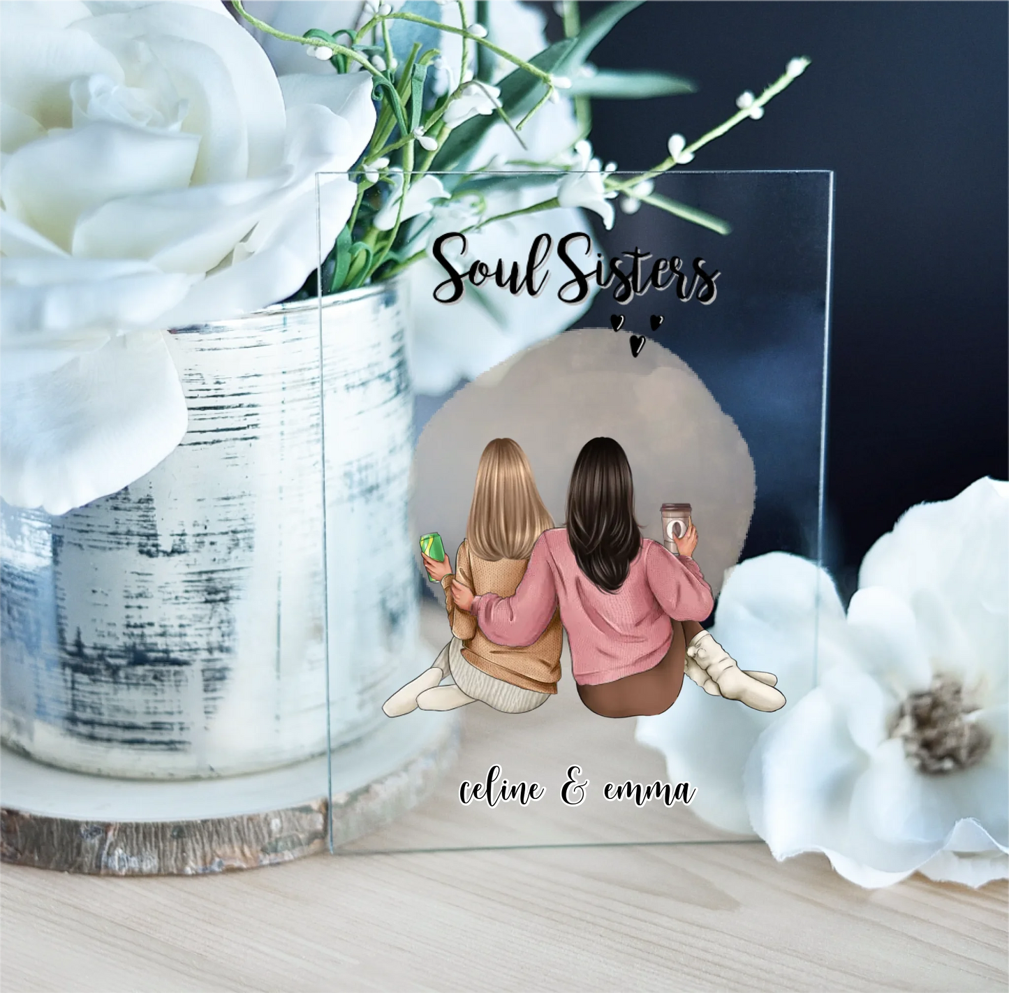 2-3 Freundinnen Acrylschild