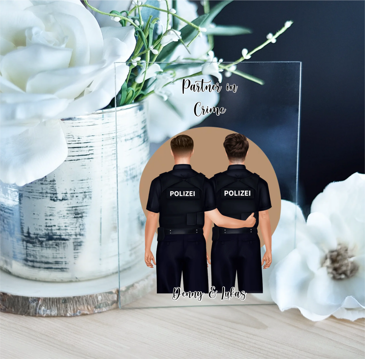 2-3 Polizisten Acrylschild