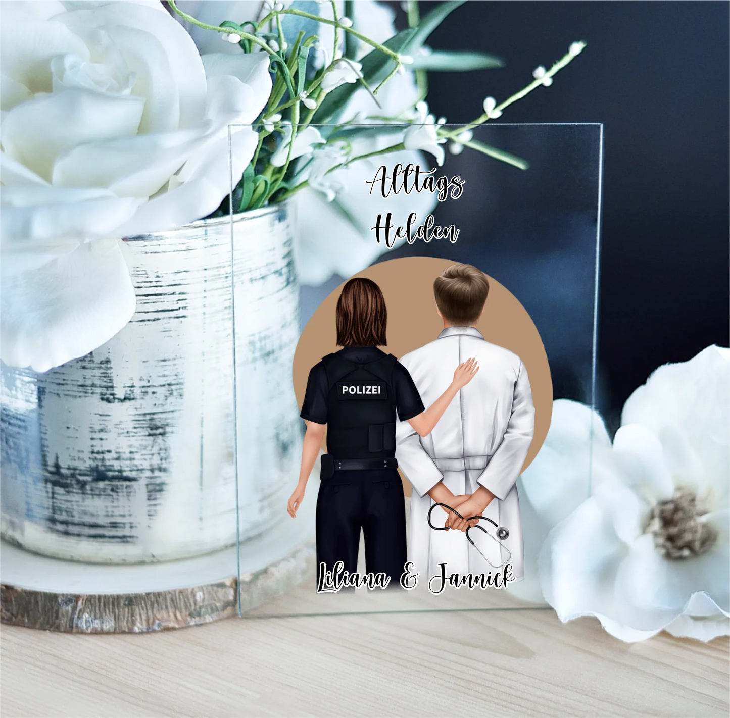 Polizei & Arzt Acrylschild