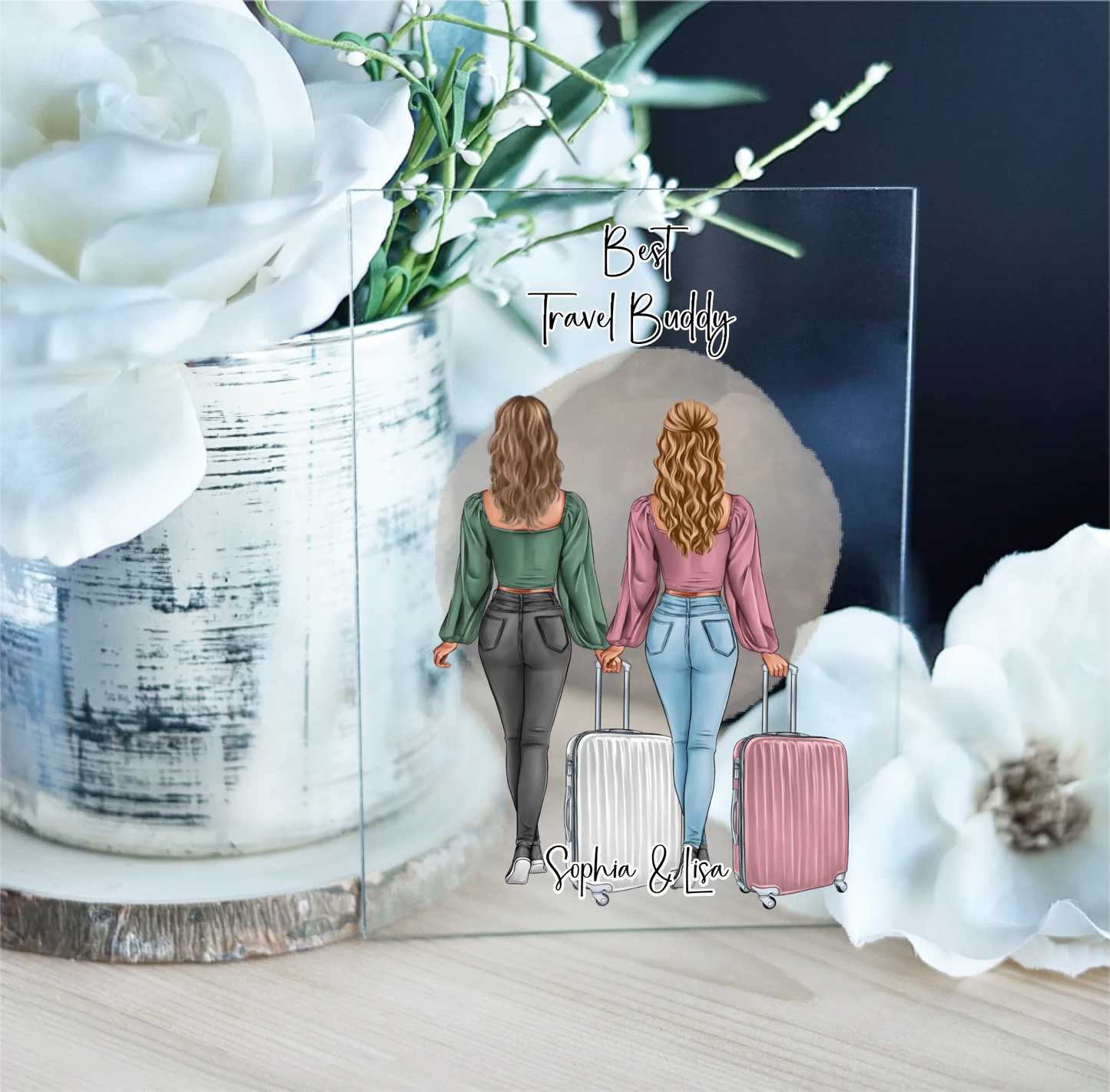 Reise Freundin Acrylschild