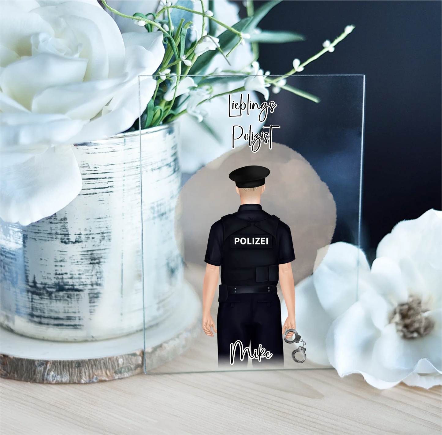 Polizei/Polizistin Acrylschild